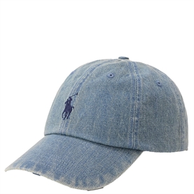Polo Ralph Lauren Denim Ball Cap, Light Wash Denim 